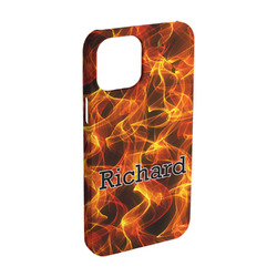 Fire iPhone Case - Plastic - iPhone 15 Pro (Personalized)