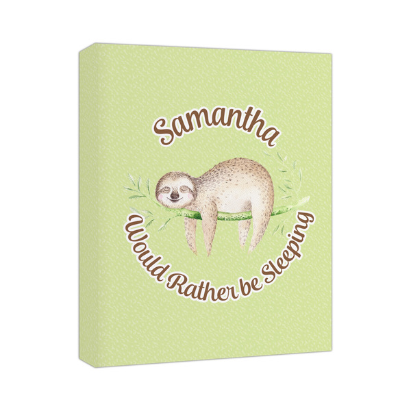 Custom Sloth Canvas Print (Personalized)