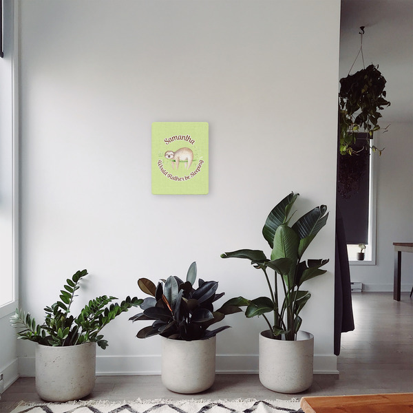 Sloth 11x14 - Canvas Print - In Context