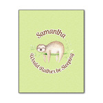 Sloth Wood Print - 11x14 (Personalized)