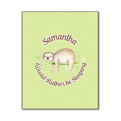 Sloth Wood Print - 11x14 (Personalized)