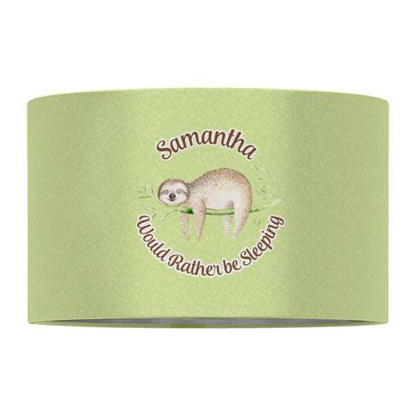 Sloth 12" Drum Lampshade - FRONT (Fabric)