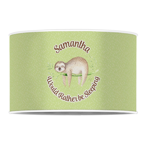 Sloth 12" Drum Lampshade - FRONT (Poly Film)