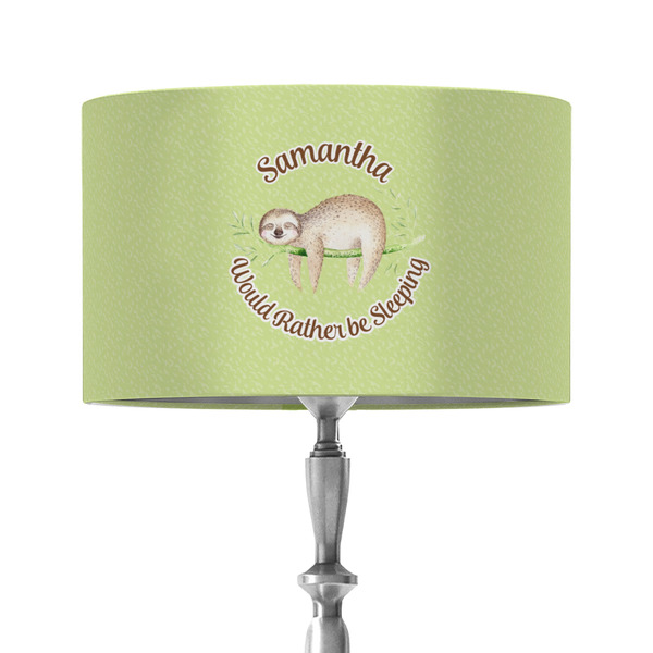 Custom Sloth 12" Drum Lamp Shade - Fabric (Personalized)