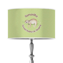 Sloth 12" Drum Lamp Shade - Poly-film (Personalized)