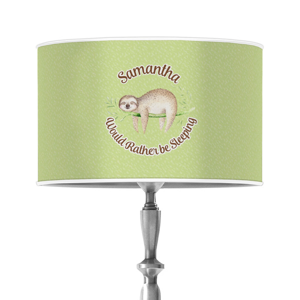 Custom Sloth 12" Drum Lamp Shade - Poly-film (Personalized)