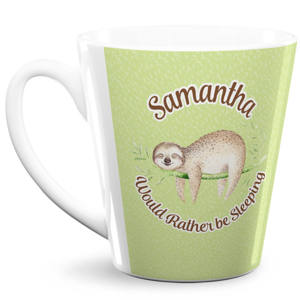 Custom Sloth 12 Oz Latte Mug (Personalized)