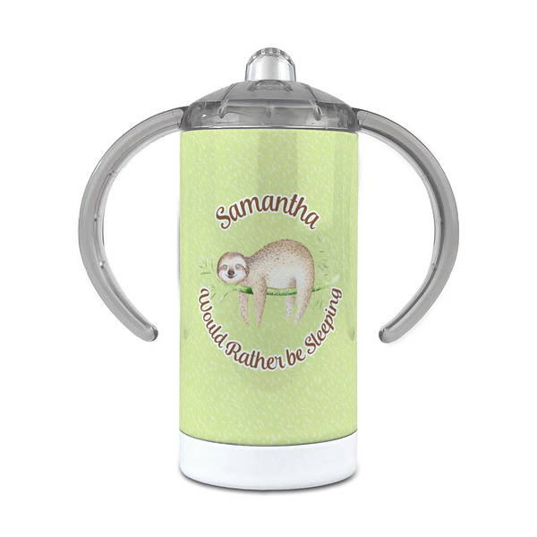 Custom Sloth 12 oz Stainless Steel Sippy Cup (Personalized)