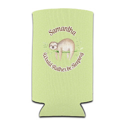 Sloth Can Cooler (tall 12 oz) (Personalized)