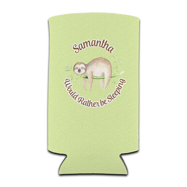 Custom Sloth Can Cooler (tall 12 oz) (Personalized)