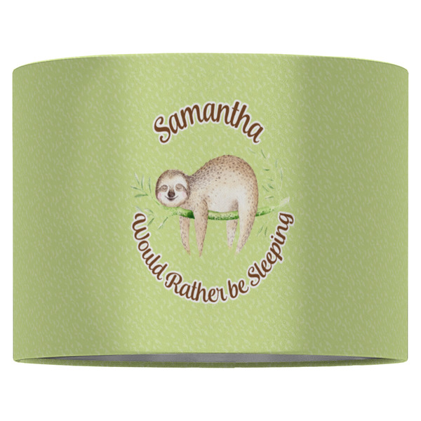 Sloth 16" Drum Lampshade - FRONT (Fabric)