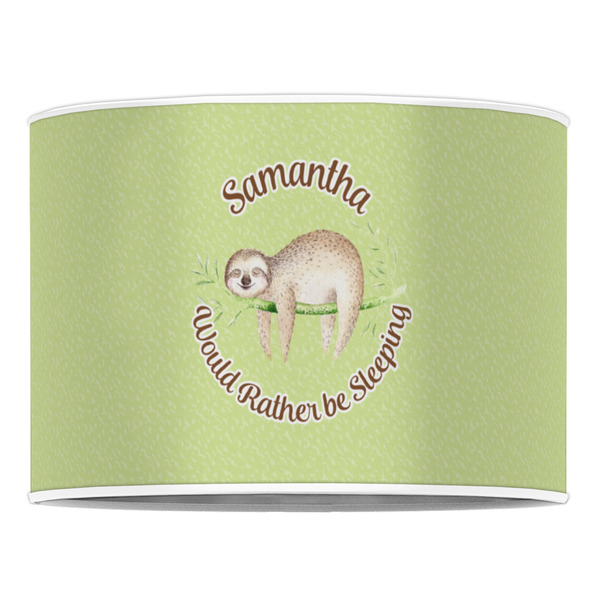 Sloth 16" Drum Lampshade - FRONT (Poly Film)