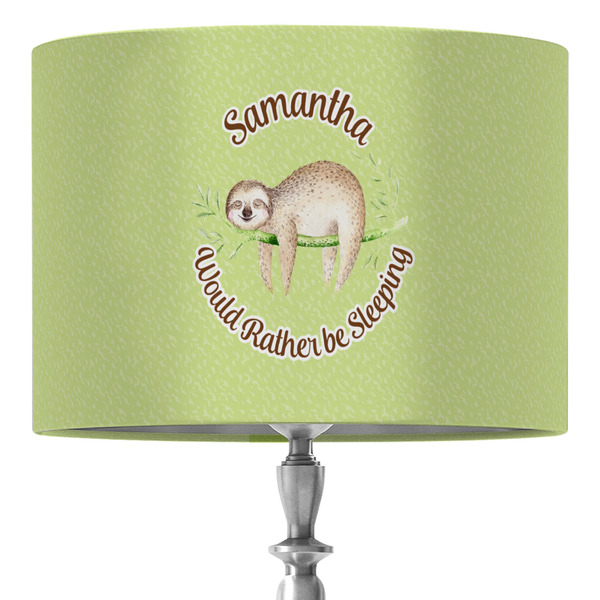 Custom Sloth 16" Drum Lamp Shade - Fabric (Personalized)