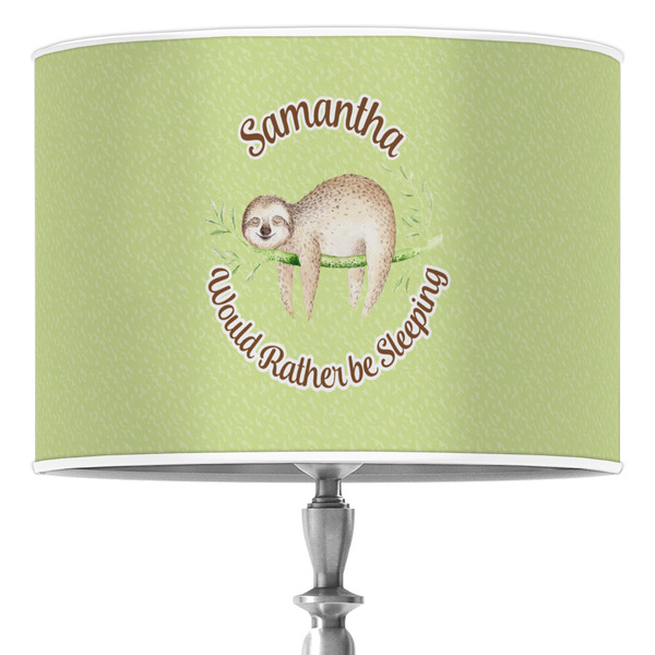 Custom Sloth 16" Drum Lamp Shade - Poly-film (Personalized)