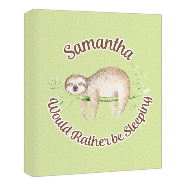 Custom Sloth Canvas Print - 20x24 (Personalized)