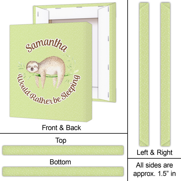 Sloth 20x24 - Canvas Print - Approval