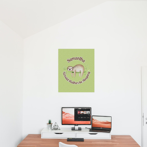 Sloth 20x24 - Matte Poster - On the Wall