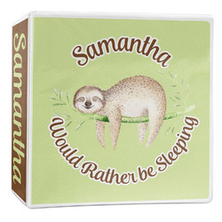 Sloth 3-Ring Binder - 2 inch (Personalized)
