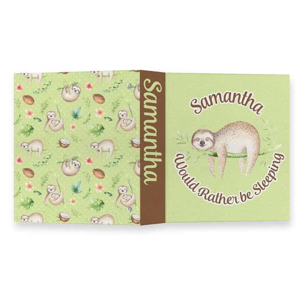 Sloth 3 Ring Binders - Full Wrap - 1" - OPEN OUTSIDE