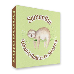 Sloth 3 Ring Binder - Full Wrap (Personalized)