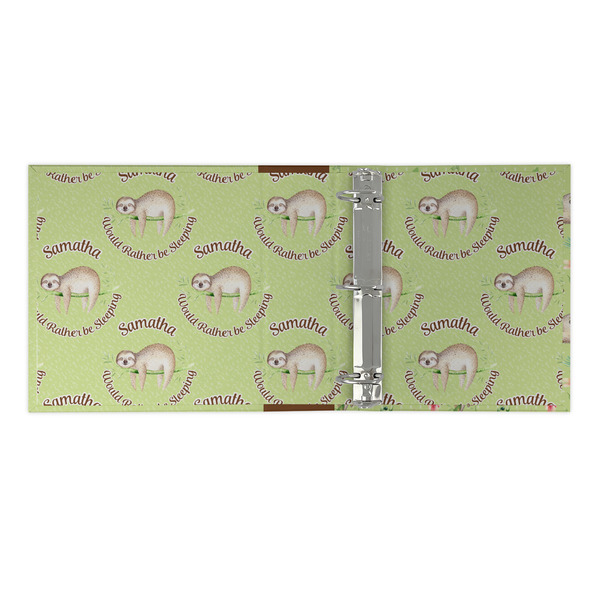 Sloth 3 Ring Binders - Full Wrap - 2" - OPEN INSIDE