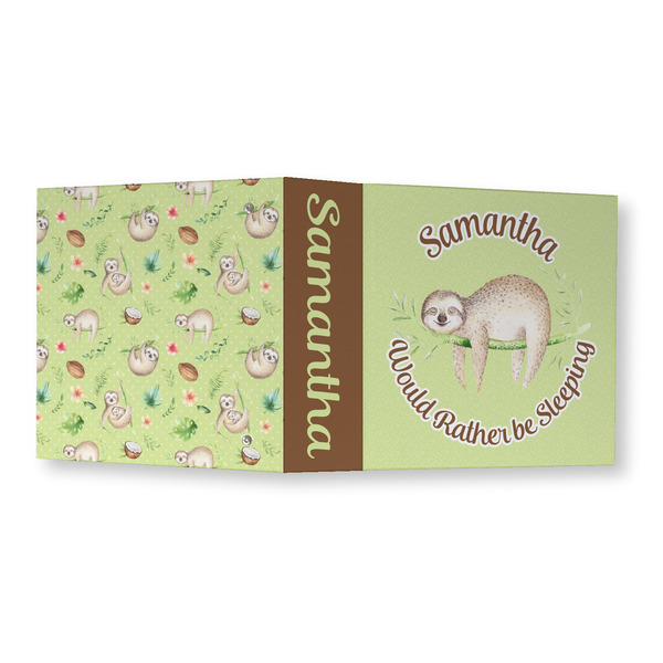Sloth 3 Ring Binders - Full Wrap - 3" - OPEN OUTSIDE
