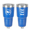 Sloth 30 oz Stainless Steel Tumbler - Royal Blue - Double-Sided (Personalized)