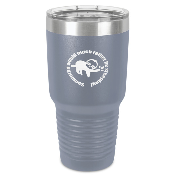 Sloth 30 oz Stainless Steel Ringneck Tumbler - Grey - Front
