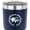 Sloth 30 oz Stainless Steel Ringneck Tumbler - Navy - CLOSE UP