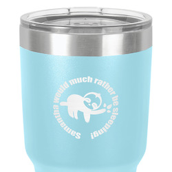 Sloth 30 oz Stainless Steel Tumbler - Teal - Single-Sided (Personalized)