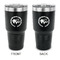 Sloth 30 oz Stainless Steel Ringneck Tumblers - Black - Double Sided - APPROVAL