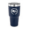 Sloth 30 oz Stainless Steel Ringneck Tumblers - Navy - FRONT