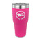 Sloth 30 oz Stainless Steel Ringneck Tumblers - Pink - FRONT