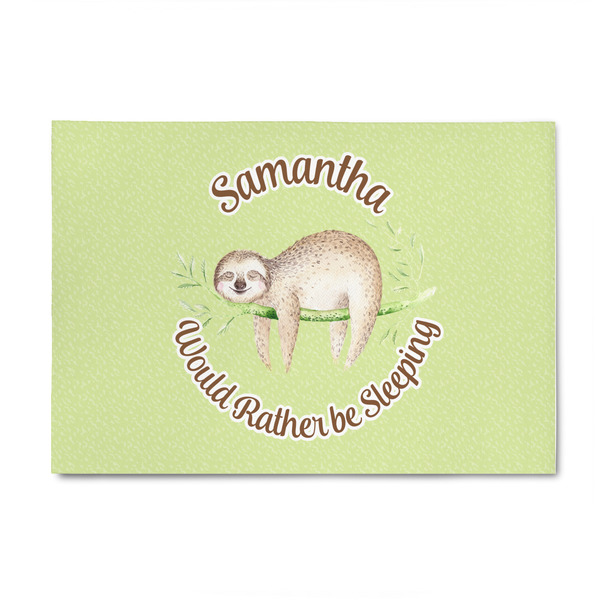 Custom Sloth 4' x 6' Indoor Area Rug (Personalized)