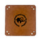 Sloth 6" x 6" Leatherette Snap Up Tray - FLAT FRONT