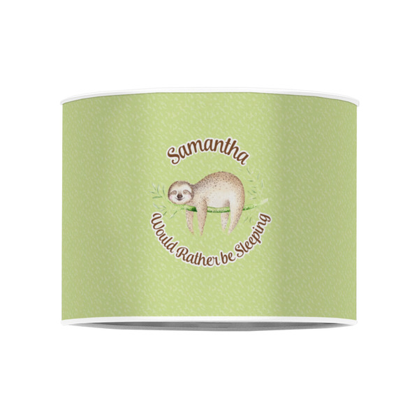 Sloth 8" Drum Lampshade - FRONT (Poly Film)