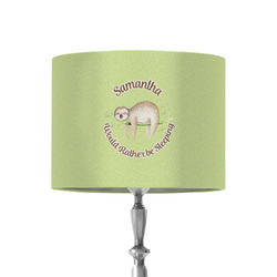 Sloth 8" Drum Lamp Shade - Fabric (Personalized)