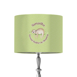 Sloth 8" Drum Lamp Shade - Fabric (Personalized)