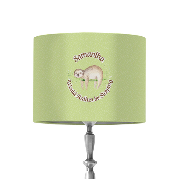 Custom Sloth 8" Drum Lamp Shade - Fabric (Personalized)