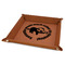 Sloth Faux Leather Dice Tray - 9" x 9" - Rawhide (Personalized)