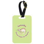 Sloth Metal Luggage Tag w/ Name or Text