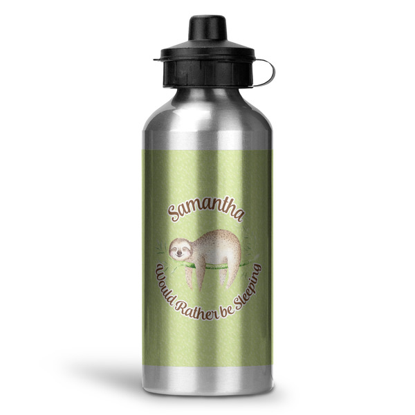 Custom Sloth Water Bottle - Aluminum - 20 oz (Personalized)
