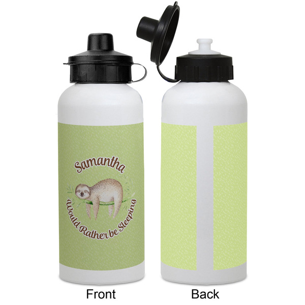 Sloth Aluminum Water Bottle - White APPROVAL