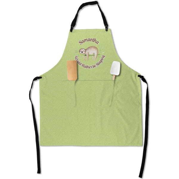 Custom Sloth Apron With Pockets w/ Name or Text