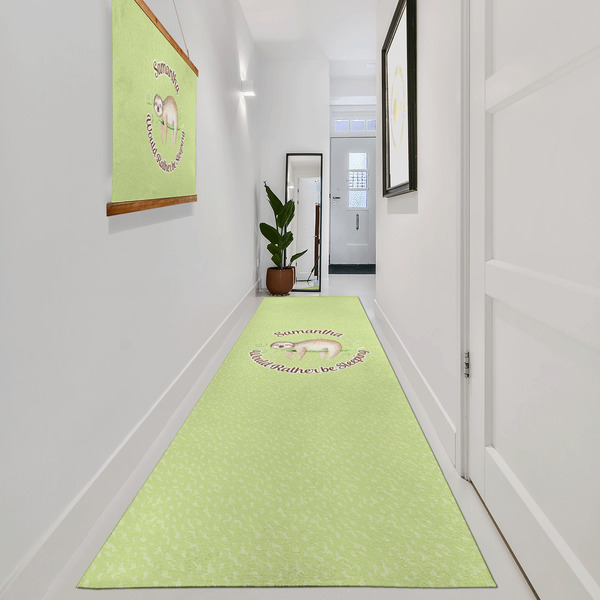 Sloth Area Rug Sizes - In Context (vertical)