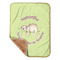 Sloth Baby Sherpa Blanket - Corner Showing Soft