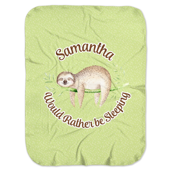 Custom Sloth Baby Swaddling Blanket (Personalized)