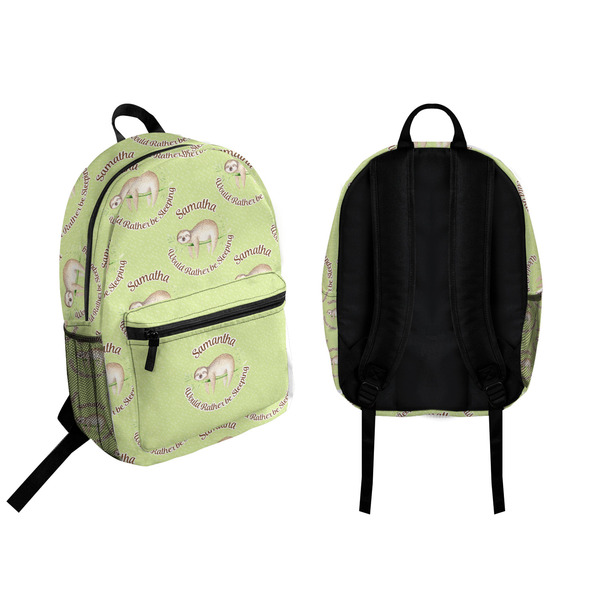 Sloth Backpack front and back - Apvl