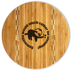 Sloth Bamboo Cutting Board (Personalized)