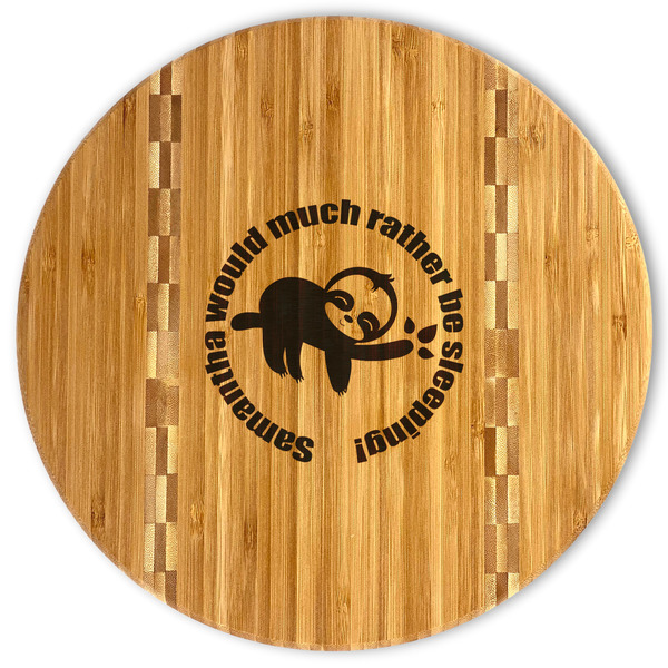 Custom Sloth Bamboo Cutting Board (Personalized)